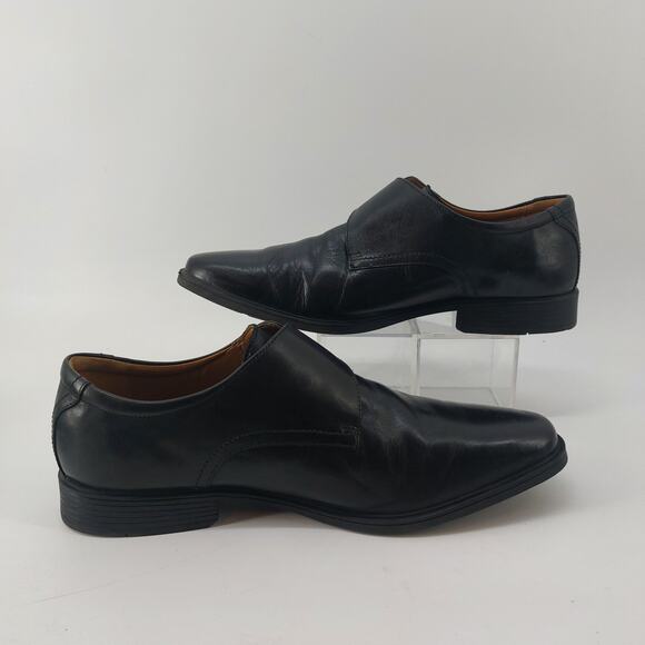 Men's Black Leather Oxfords - Picture 7 of 10